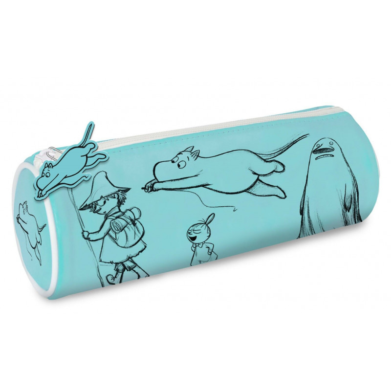 Moomin Pencilcase Tube Sketches Blue 