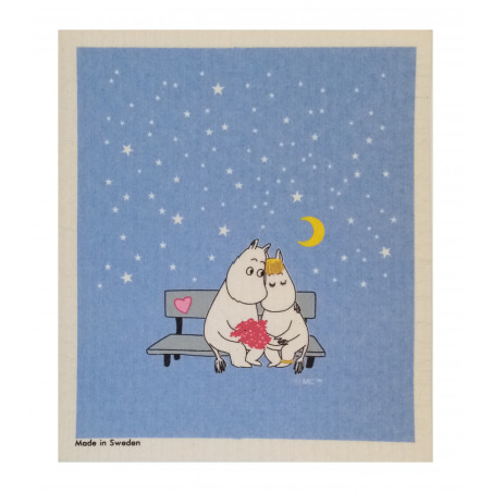 Moomin Dishcloth Moomin Evening Love 17 x 20 cm