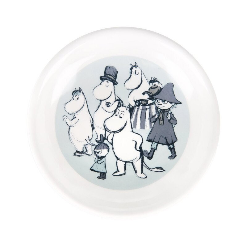 Moominvalley Sketch Teabags Melmaine Plate