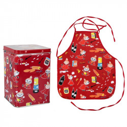 Moomin Little My Baking Apron in Tin Red Martinex