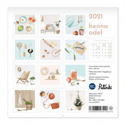 Henna Adel 2021 Mini Wall Calendar Putinki 20 x 20 cm