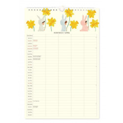Polka Paper 2021 Family Calendar Putinki  23 x 34 cm