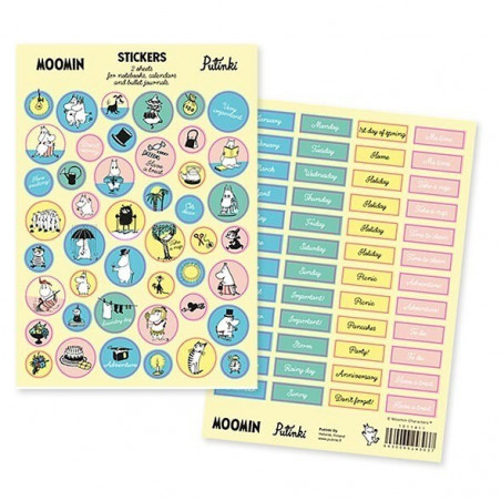 Moomin Sticker Set English 2 pcs