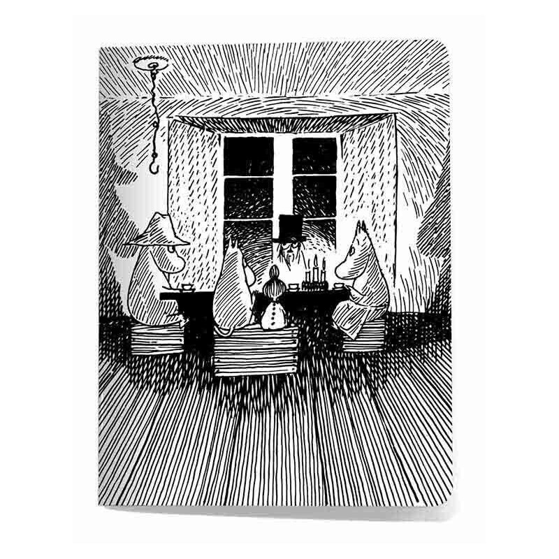 Moomin Small Notebook 9 x 12 cm At the table