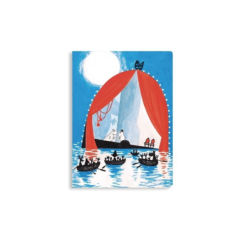 Moomin Small Notebook 9 x 12 cm Floating Theater