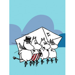 Moomin Small Notebook 9 x 12 cm Skating Moomin