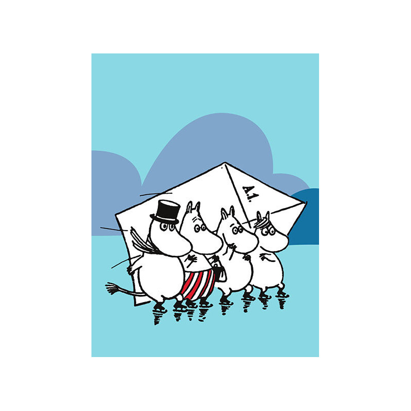Moomin Small Notebook 9 x 12 cm Skating Moomin
