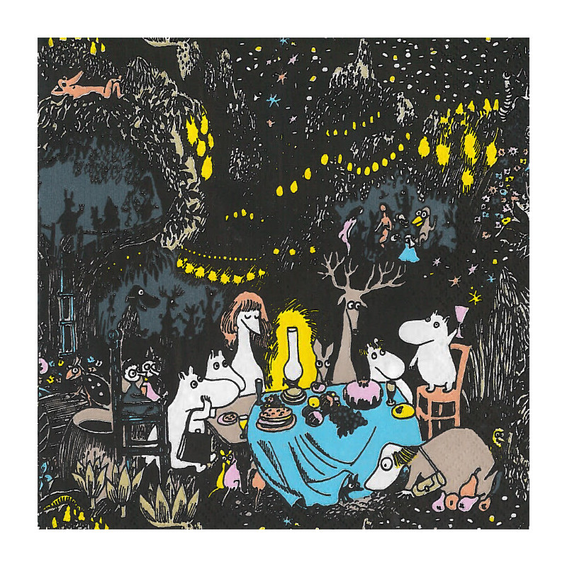 Moomin Napkins Stars 33 x 33 cm Suomenkerta