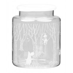 Moomin Glass Jar with Silicone Lid In the Woods 2 L