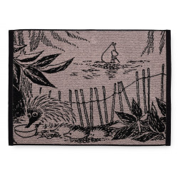 Moomin Hand Terry Towel Forest Rose Black 50 x 70 cm Finlasyon