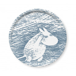 Moomin Birch Tray Round 31 cm Snow Blizzard Winter 2020
