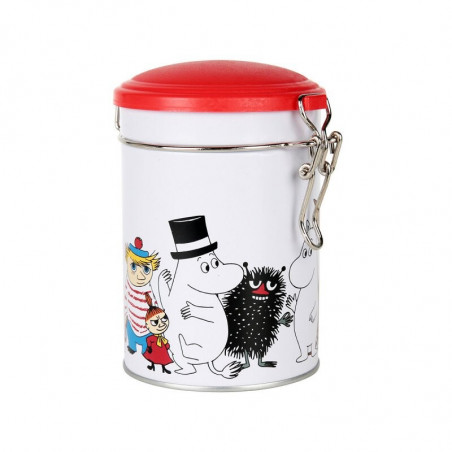 Moomin Characters Round Tea Tin Box