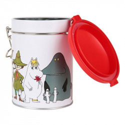 Moomin Characters Round Tea Tin Box