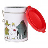Moomin Characters Round Tea Tin Box