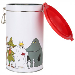 Moomin Characters Round Coffee Tin Box