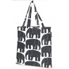 Finlayson Elefantti Black and White Tote Shopping Bag 45 x 42 cm
