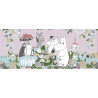 Moomin Duvet Cover Pillowcase Park Pink Beige Orange 150 x 210 cm 50 x 60cm Finlayson Organic Cotton