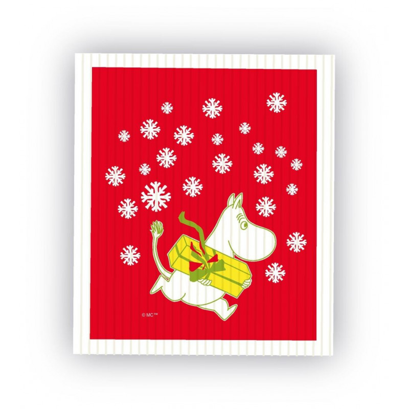 Dishcloth Moomin Christmas Gift 17 x 20 cm
