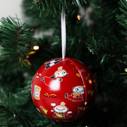 Moomin Little My Red Big Tin Bauble Christmas Tree