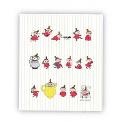 Moomin Dishcloth Little My Online Optodesign 17 x 20 cm