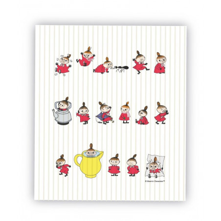 Moomin Dishcloth Little My Online Optodesign 17 x 20 cm