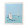 Moomin Dishcloth Blue Moomintroll Fissing 17 x 20 cm