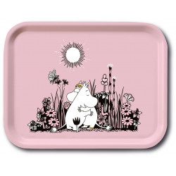 Moomin Love Birch Tray Hug Pink 27 x 20 cm