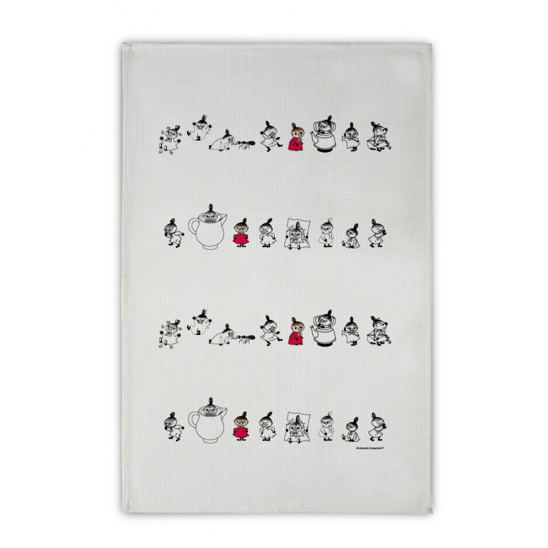Moomin Kitchen Tea Towel Little My Online 50 x 70 cm