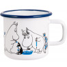 Moomin Enamel Mug 0.37 L Blueberry