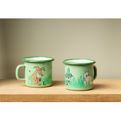 Moomin Enamel Mug 0.25 L Boys in the Garden