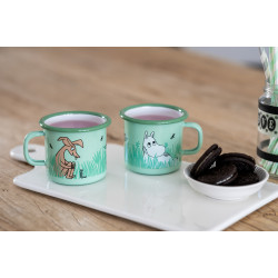 Moomin Enamel Mug 0.25 L Boys in the Garden