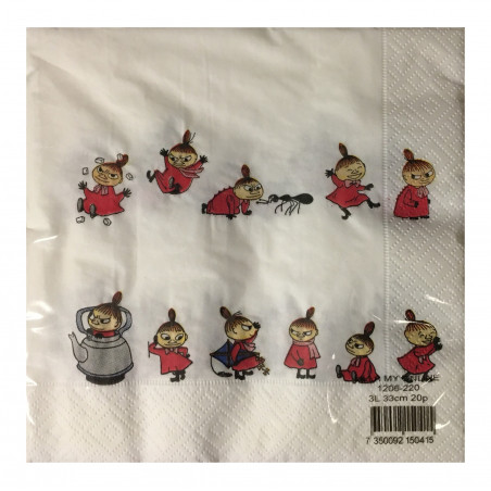 Moomin Napkins Moomin Little My On Line 33 x 33 cm 20 pcs