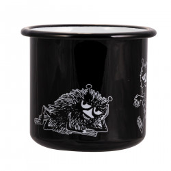 Moomin Enamel Mug Retro Stinky Black 0.37 L 