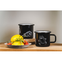 Moomin Enamel Mug Retro Stinky Black 0.37 L 