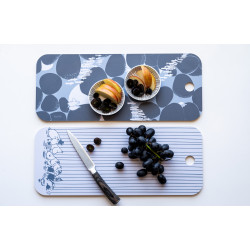 Moomin Chop and Serve Board Birch Veneer Hattifatteners Island 18 x 44 cm