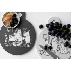 Moomin Chop and Serve Board Birch Veneer In the Kitchen 20 x 25 cm