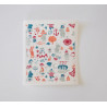 Moomin Dishcloth Retro Pattern Orange  17 x 20 cm