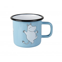 Moomin Enamel Mug Retro Moomintroll Light Blue 0.25 L Outlet 20%