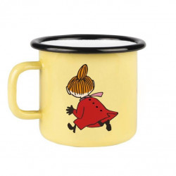 Moomin Enamel Mug 0.25 L Little My Retro Yellow Outlet