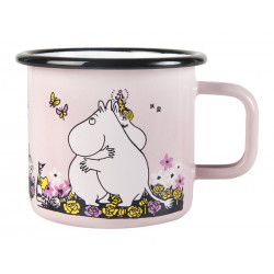 Moomin Love Enamel Mug Hug Pink 0.37 L Muurla Outlet 20%