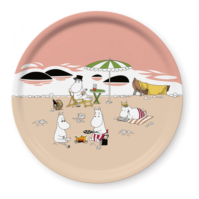 Moomin Birch Round Tray 31 cm Together Summer 2021 