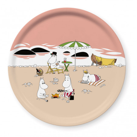 Moomin Birch Round Tray 31 cm Together Summer 2021 