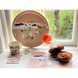 Moomin Birch Round Tray 31 cm Together Summer 2021 
