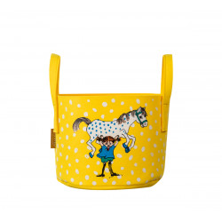 Storage Basket 17 L Pippi and the Horse Yellow