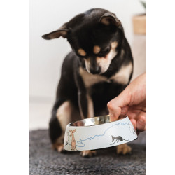 Moomin for Pets Food Bowl S Blue 14 cm