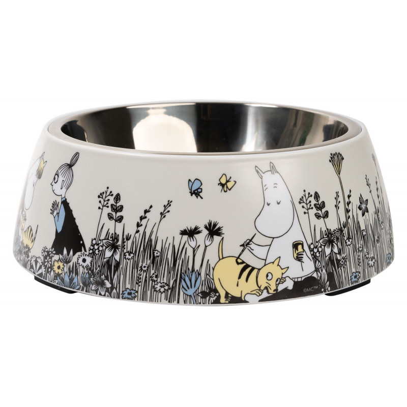 Moomin for Pets Food Bowl L Grey 22 cm