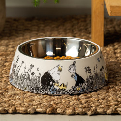 Moomin Pet Food Bowl L Grey 22 cm