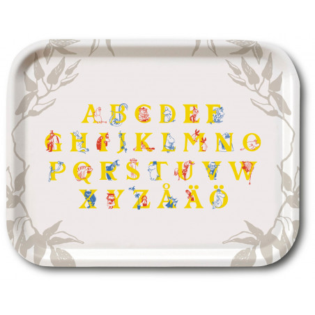 Moomin Birch Tray Moomin ABC 27 x 20 cm Optodesign 