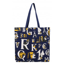 Moomin ABC Canvas Bag Dark Blue 40 x 40 x 8 cm