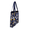 Moomin ABC Canvas Bag Dark Blue 40 x 40 x 8 cm